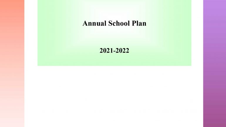 Annual School Plan 21-22 final-1